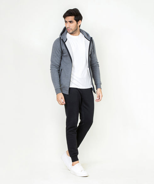 Men's Basic Zipper Hoodie